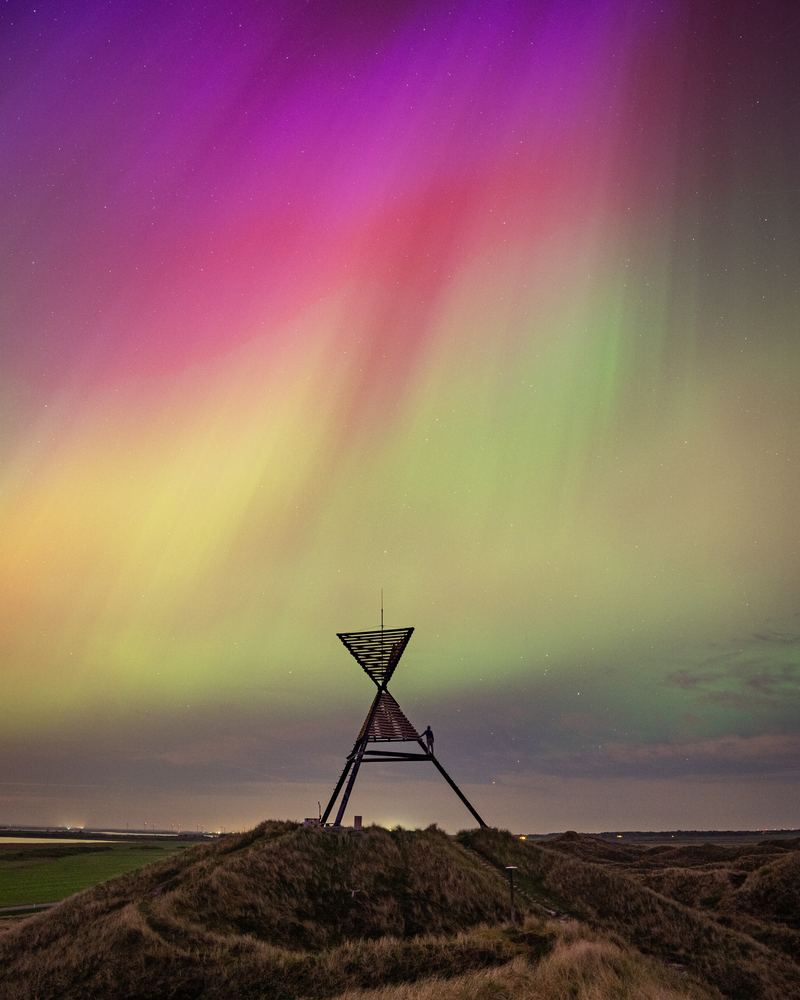 Polarlicht über Hvide Sande — viele Systeme, ein Zusammenspiel
